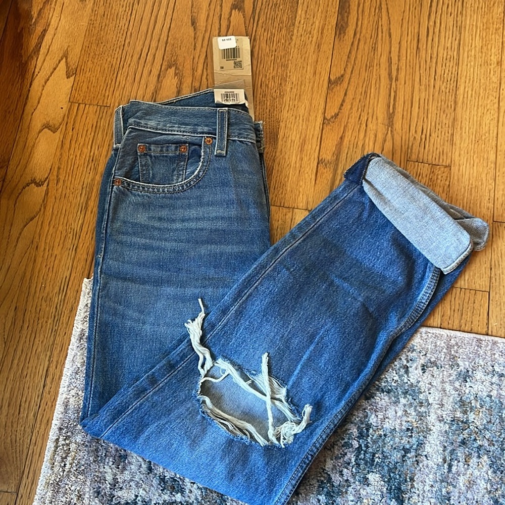 Levi’s NWT Low Pro Straight Leg Mid Rise Sz 24 - Picture 6 of 7